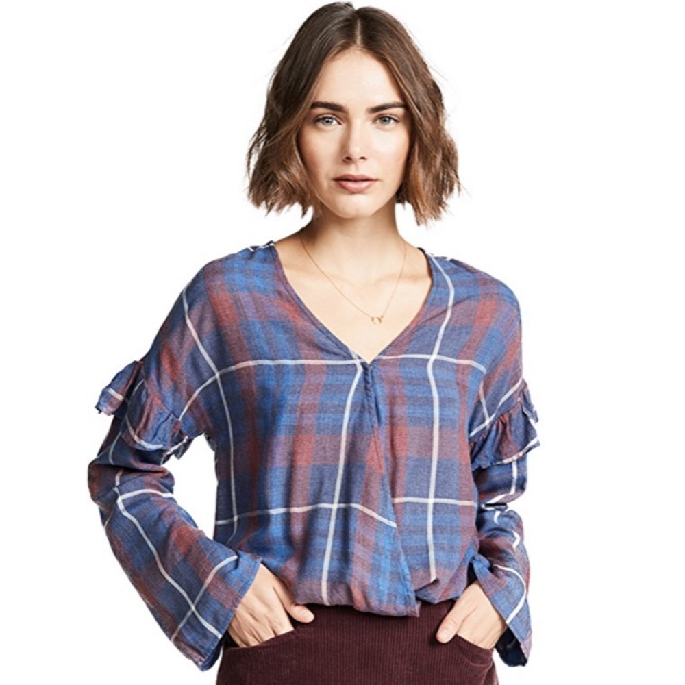 Bella Dahl Plaid Blouse